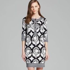 DVF Sadie Silk Paisley Dress Black White